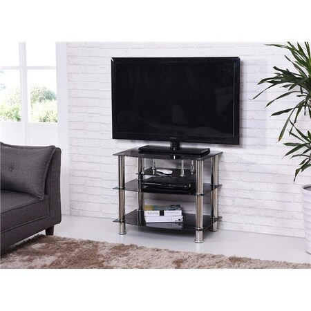 Made-To-Order Four Shelf Glass TV Stand with Mount MA724737